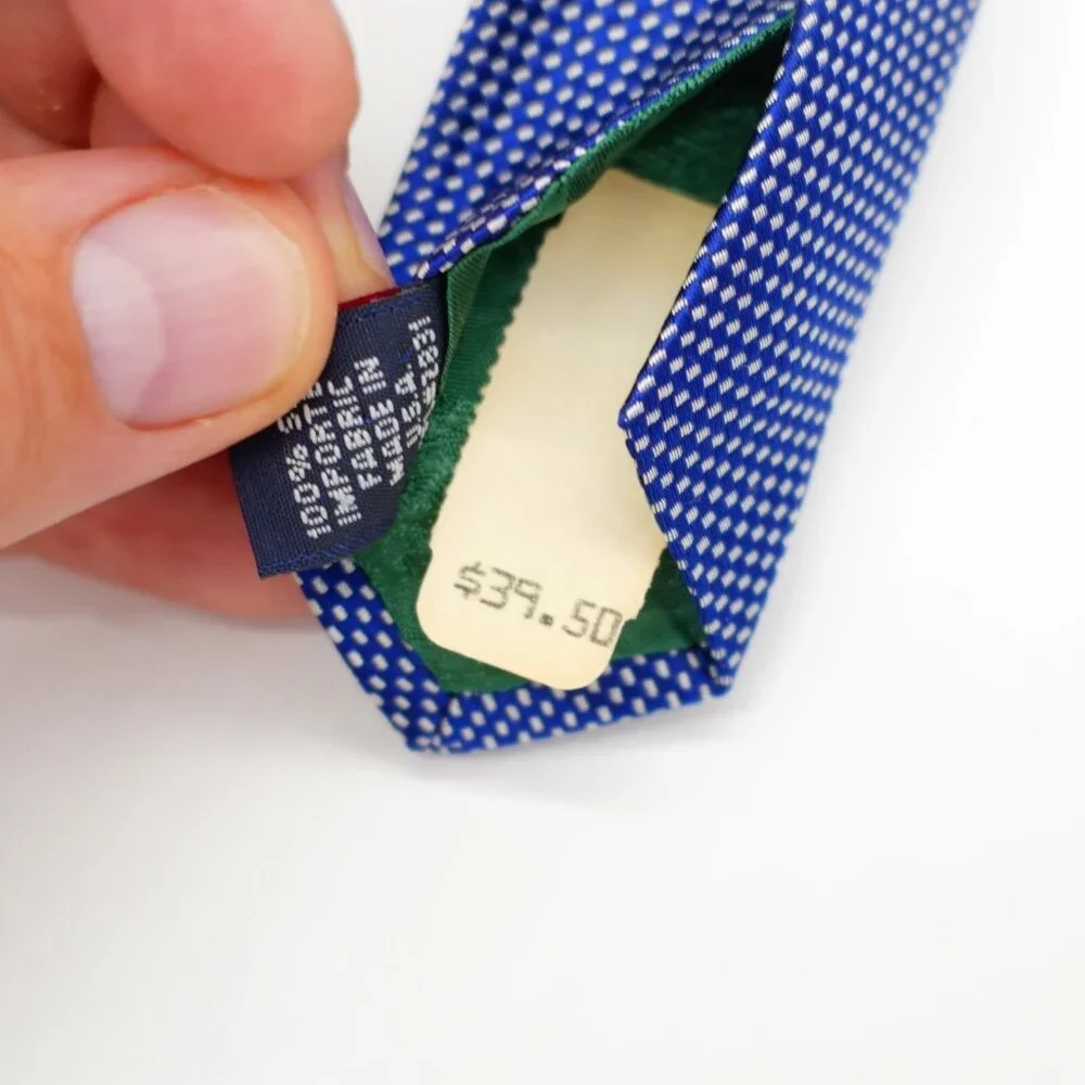 Tommy Hilfiger Pink Yellow Blue Striped Woven‎ Wide Silk Tie